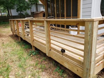 Deck Railing Installation